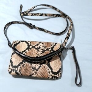 Enzo Angiolini reptile Printed small cross body bag